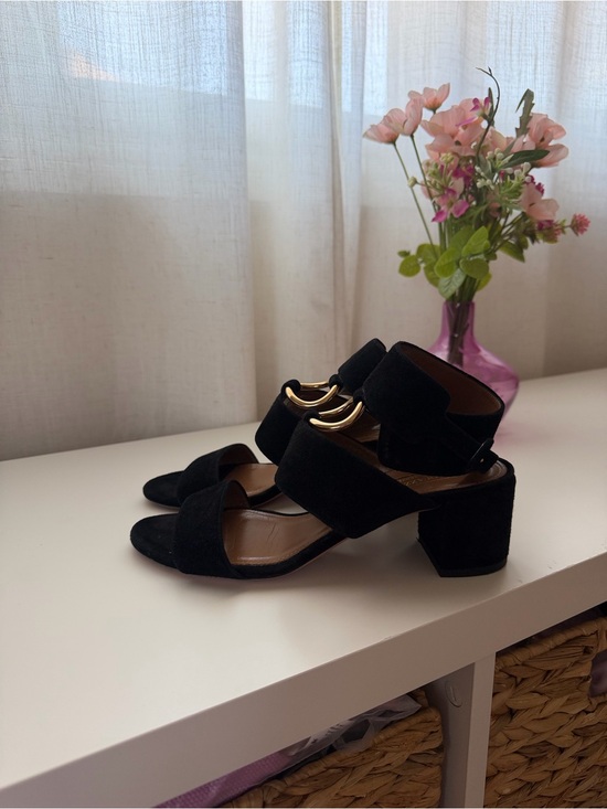 Aquazzura Shoes - Aquazzura Safari Suede Block Heel Sandals